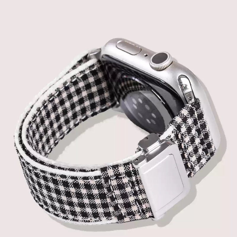 竹繊維混ギンガム Apple Watchバンド 商品参考画像 2