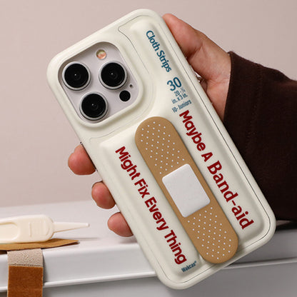 ユニークなバンドエイドモチーフスタンド一体型スマホケース