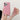 ピンクのキルティングiPhoneケース カード収納とスタンド付き