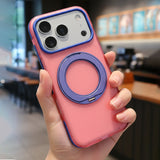 ピンク×ブルー iPhoneケース 使用イメージ