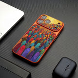 ヴィンテージ群像アート iPhoneケース SKU-17
