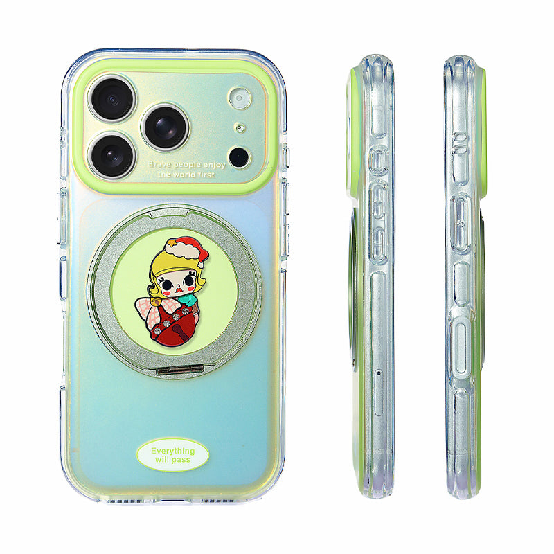 回転スタンド iPhoneケースの装着イメージ