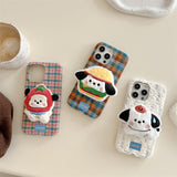 立体ドッグモチーフ チェック iPhoneケース 詳細画像 6