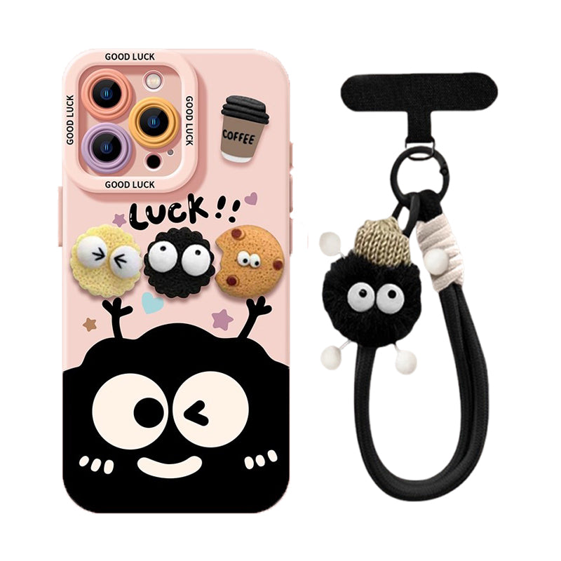 ビッグアイ キャラクター iPhoneケース 白背景商品画像 01