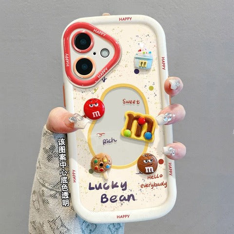 スマホケース 単品 チョコチップ柄 iPhone ケース シリコン かわいい