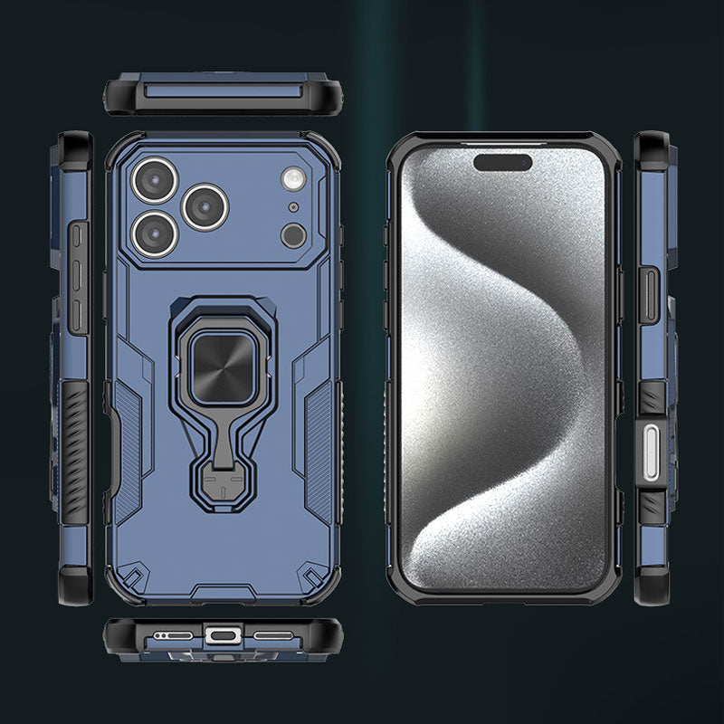 カード収納付きiPhoneケース｜手首ストラップ×レザー