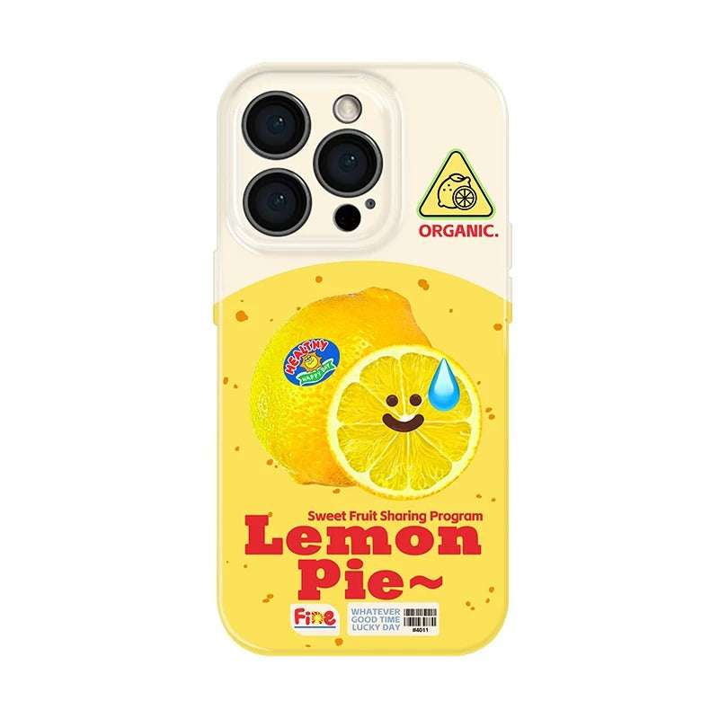 レモンのスマイルフルーツ グラフィック iPhoneケース