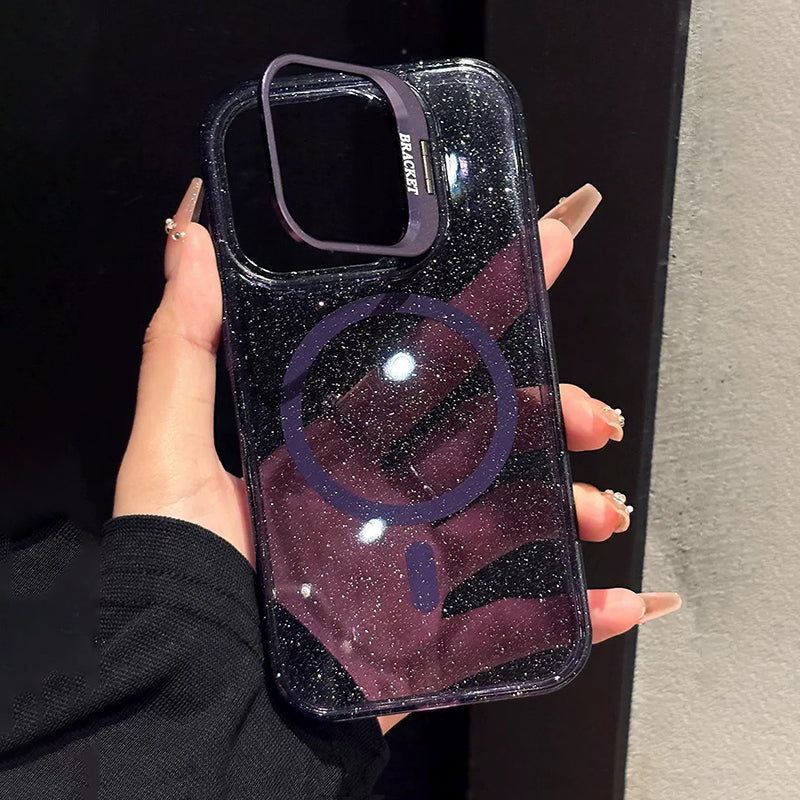 グリッター メタルスタンド iPhoneケースの商品画像 12