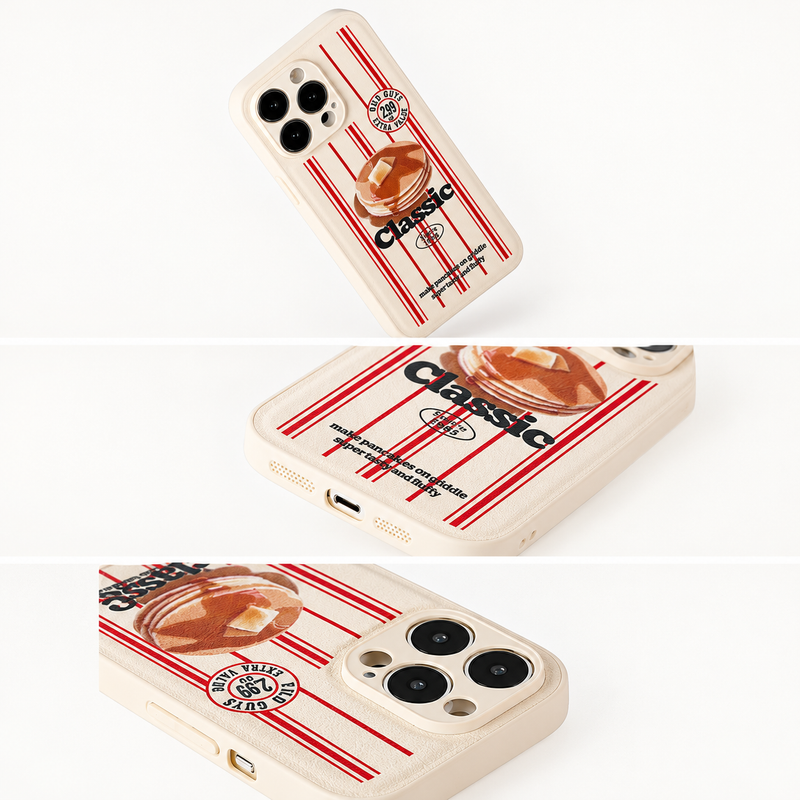 パンケーキストライプ iPhoneケース ディテール