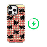 クリア キュートキャット マグネット対応 iPhoneケース
