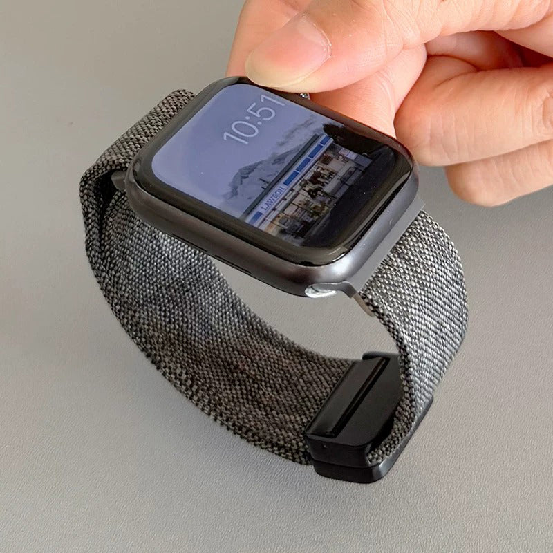 リネン調 ナイロン マグネット Apple Watchバンド 詳細画像 10