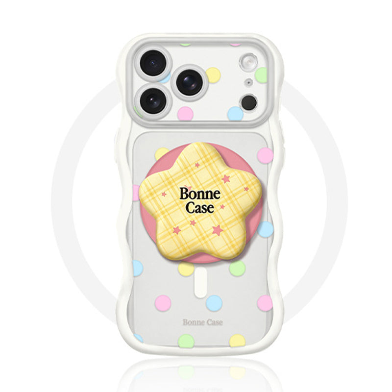 ドット柄 星型スタンド付き iPhoneケースの商品画像 16