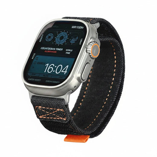 [Compatible with all Apple Watch models] Nylon x Denim-style Canvas Apple Watch Band, available in 12 colors / Compatible with Series 1–12 + Ultra + SE