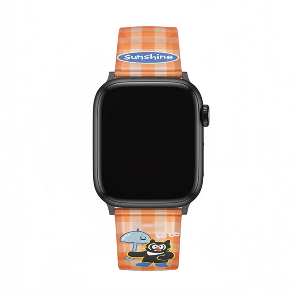 Clear Gingham Apple Watch Band
