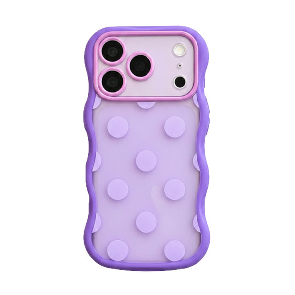 パステル 波形ドット iPhoneケース 全6色
