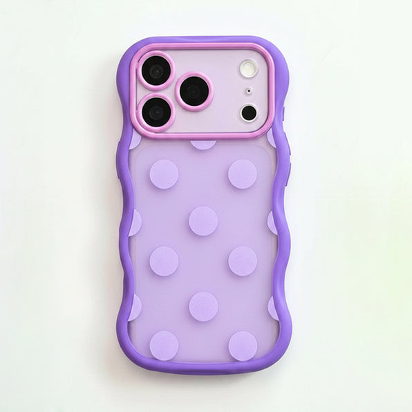 パステル 波形ドット iPhoneケース 全6色