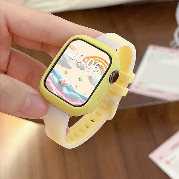 Jelly Color Two-Tone Sheer Apple Watch Band - Available in 9 Colors