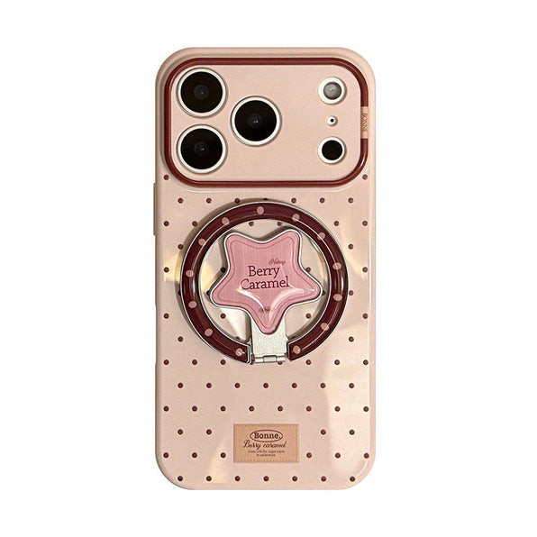 Retro Polka Dot MagSafe Stand iPhone Case