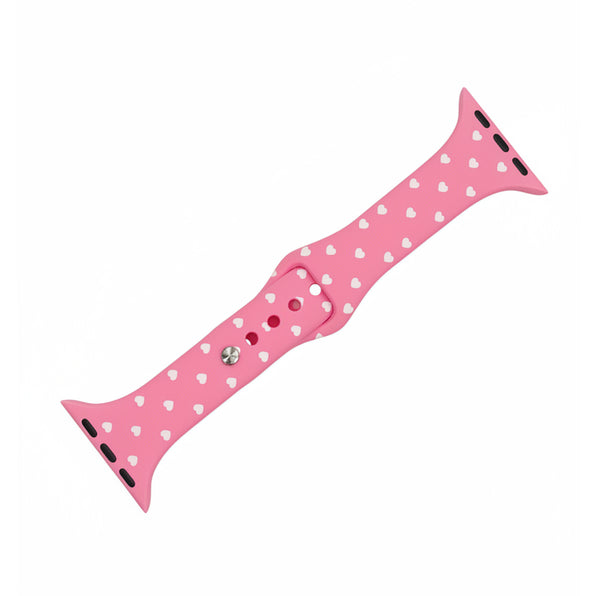 Apple Watch Band Silicone Heart Star Dull Colors Cute