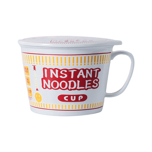 Instant Noodle Design Ceramic Bowl with Lid