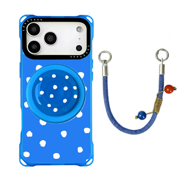 Color Dot MagSafe iPhone Case with Strap Options