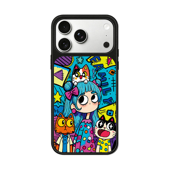 Cartoon iPhone Case, Matte Finish, Fingerprint-Resistant, MagSafe Compatible, TPU