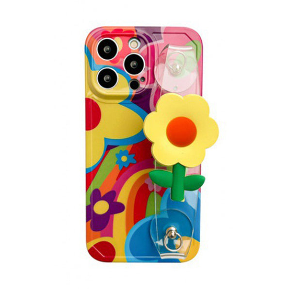 Flower iPhone Case Strap Crossbody