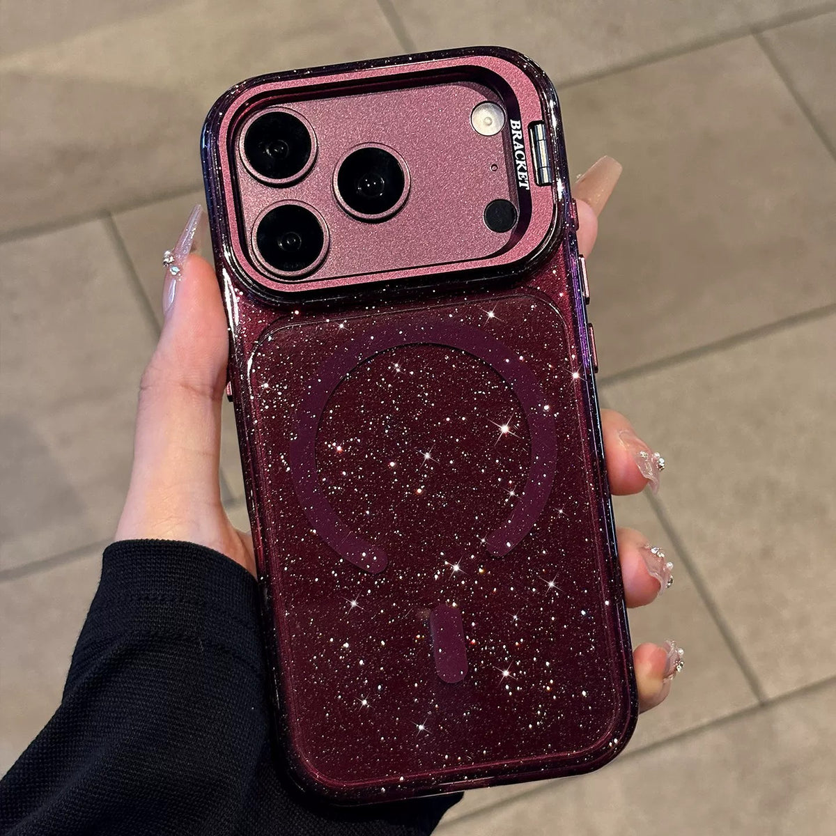 グリッター メタルスタンド iPhoneケースの商品画像 20