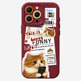 ニュースペーパーキャット柄 iPhoneケース 商品参考画像 9