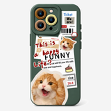 ニュースペーパーキャット柄 iPhoneケース 商品参考画像 10