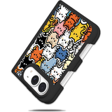 ドッグ＆キャット柄の折りたたみスマホケース、商品ディテール9
