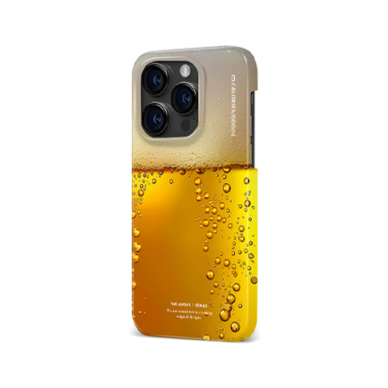 「iPhone17ケース 新入荷」夏のビール風デザインiPhoneケースフィルム加工PCスマホケース