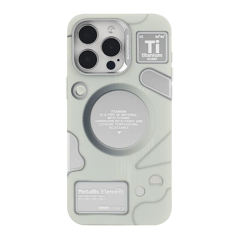 「Tiリキッドメタル風」近未来感あふれるマットミラーマグネット式スマホケース