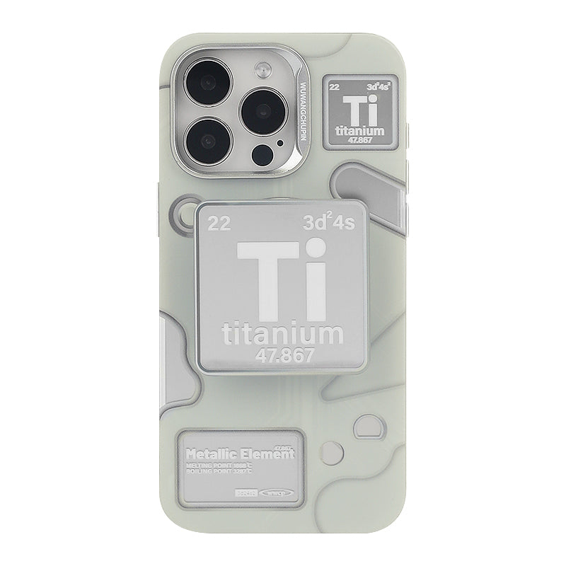 「Tiリキッドメタル風」近未来感あふれるマットミラーマグネット式スマホケース