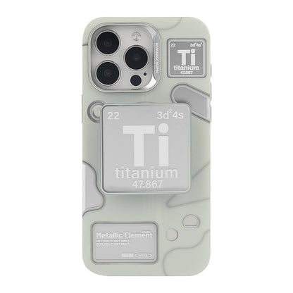 「Tiリキッドメタル風」近未来感あふれるマットミラーマグネット式スマホケース