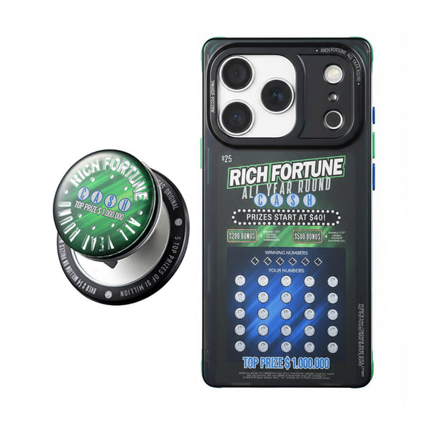 MagSafe Compatible Square iPhone Case Lottery Ticket Pattern
