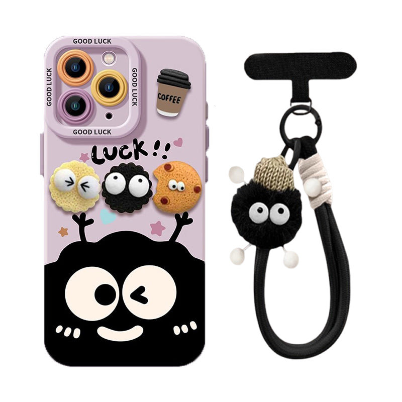 ビッグアイ キャラクター iPhoneケース 白背景商品画像 06