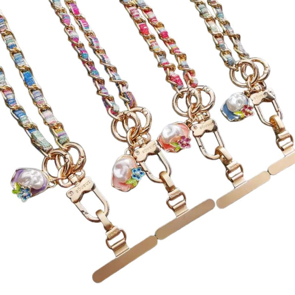 Pearl Chain Phone Shoulder Strap Crossbody