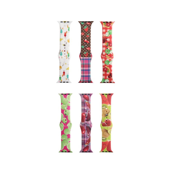 Fruit Pattern Silicone Apple Watch Band