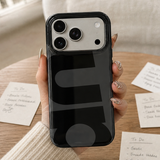カモフラージュ＆レタリング iPhoneケース レタリング（ブラック） 装着イメージ