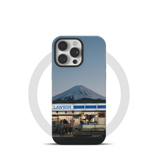 「富士山シリーズ」シンプル癒し雰囲気富士山×コンビニモチーフスマホケース