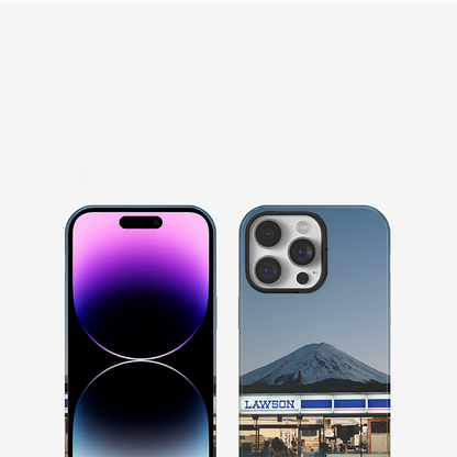 「富士山シリーズ」シンプル癒し雰囲気富士山×コンビニモチーフスマホケース