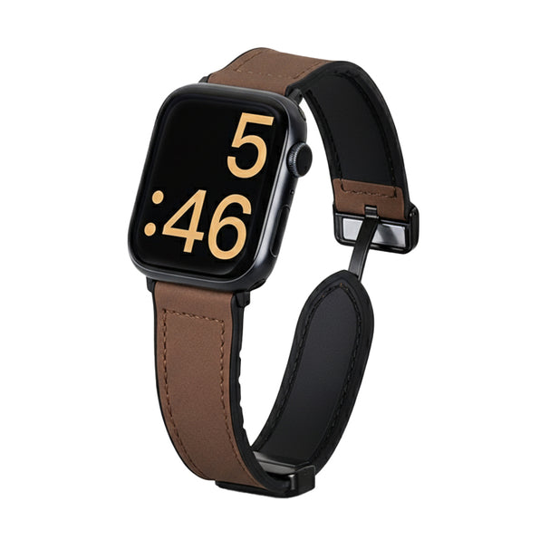 簡約優雅皮革製Apple Watch錶帶 (6色可選)