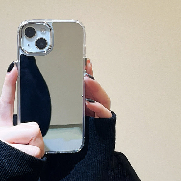 Simple Shockproof Phone Case with Back Mirror