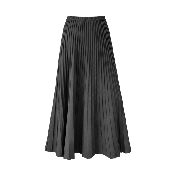 ロングプリーツスカート ダークグレー 単品 属性(白底)