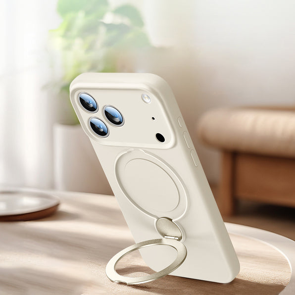Simple Rotating Stand Integrated Hand Strap Magnetic Smartphone Case