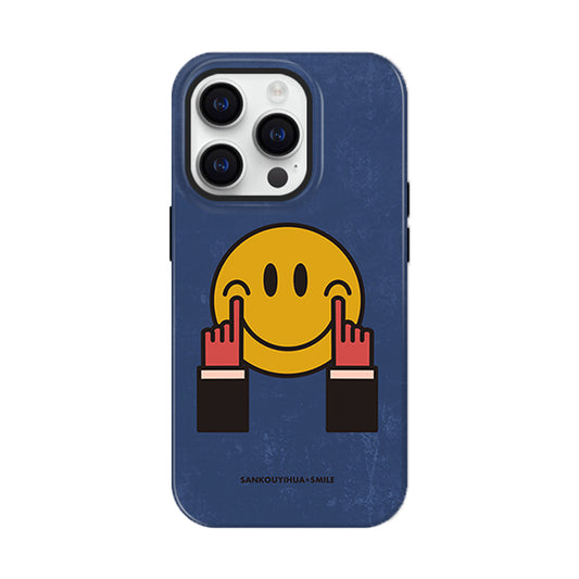 「iPhone17ケース 新入荷」可愛い癒し系スマイリーフェイススマホケース