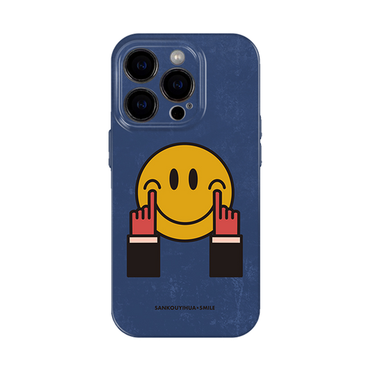 「iPhone17ケース 新入荷」可愛い癒し系スマイリーフェイススマホケース