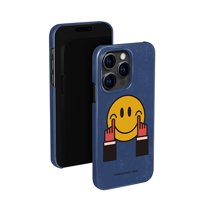 「iPhone17ケース 新入荷」可愛い癒し系スマイリーフェイススマホケース