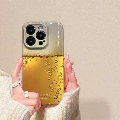 「iPhone17ケース 新入荷」夏のビール風デザインiPhoneケースフィルム加工PCスマホケース